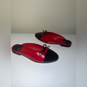 150$ Women’s Jeffrey Campbell Ballet-M Ballet Flat Cap Toe Mule Shoes Sz 8.5